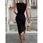 Elegant Sleeveless Slit Dress