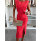 Elegant Sleeveless Slit Dress