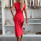 Elegant Sleeveless Slit Dress