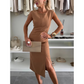 Elegant Sleeveless Slit Dress