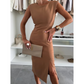 Elegant Sleeveless Slit Dress