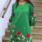 🌸Spring Specials💐Women's Elegant Floral Round Neck Dress