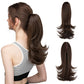 ✨The Secret of Confidence👸Women's Slightly Curly Chemical Fiber Hair Simulation Natural Fake Ponytail Hairpin