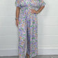 💖2025 SUMMER NEW-50% OFF💖Women's V-Neck Printed Short-Sleeve Jumpsuits