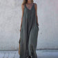 Women's V-neck Spaghetti Strap Maxi Dress