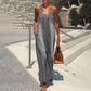 Women's V-neck Spaghetti Strap Maxi Dress