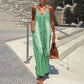 Women's V-neck Spaghetti Strap Maxi Dress