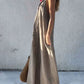 Women's V-neck Spaghetti Strap Maxi Dress
