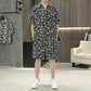 Men's Fashion Comfortable Short Sleeve Top & Shorts Two Piece Set