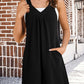 Women's Sleeveless Short Jumpsuit with Pockets