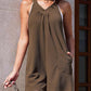 Women's Sleeveless Short Jumpsuit with Pockets