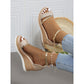 Shiny Platform Wedge Sandals for Women