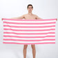 Quick Dry Striped Microfiber Beach Towel