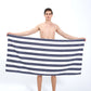 Quick Dry Striped Microfiber Beach Towel