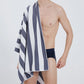 Quick Dry Striped Microfiber Beach Towel