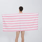 Quick Dry Striped Microfiber Beach Towel