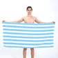 Quick Dry Striped Microfiber Beach Towel