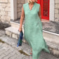 Women's V-Neck Sleeveless Midi Dress