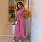 Women's Elegant Sleeveless Button Down Shirt Long Dress