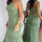 Women's Elegant Hollow Out Halter Dress