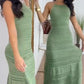 Women's Elegant Hollow Out Halter Dress