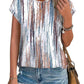 Women's Fashion Printed Round Neck Short Sleeve T-Shirt