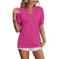 Women's Casual V-Neck Short Sleeve Top