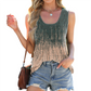 Women's Casual Fashion Round Neck Printed Sleeveless Tank Top