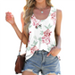 Women's Casual Fashion Round Neck Printed Sleeveless Tank Top