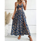 Women's Elegant Sexy Floral Print Halter Dress