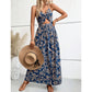 Women's Elegant Sexy Floral Print Halter Dress