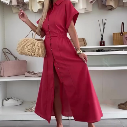 Women's Solid Color Casual Maxi Dress