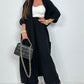 Women's Casual Cardigan Wide Leg Pants 2 Pieces Set