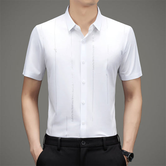 Men's Printed Lapel Button Down Shirts