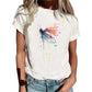 Women's Printed Round-Neck Short-Sleeve T-Shirt