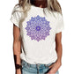 Women's Printed Round-Neck Short-Sleeve T-Shirt