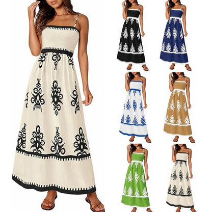 Spaghetti Strap Flowy Floral Maxi Sundress