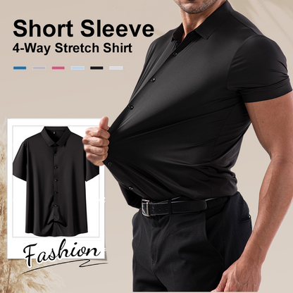 ✨New Arrival✨Men's Short Sleeve 4-Way Stretch Shirt
