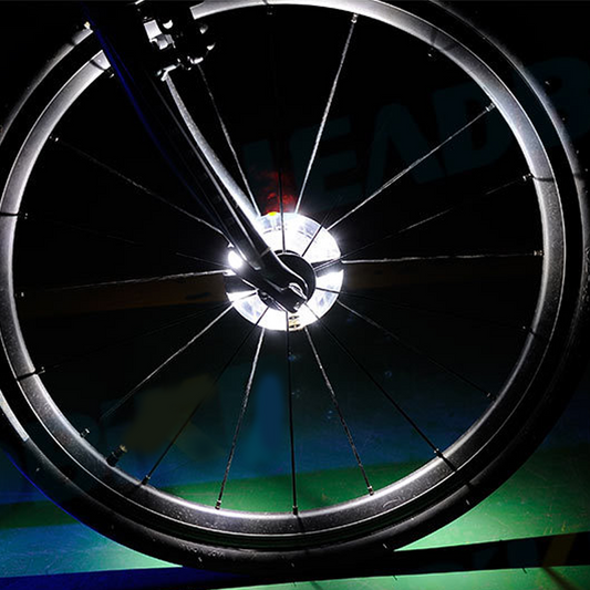 🚴‍♂️ Buy 1 Get 1 Free – Waterproof & Rechargeable Bike Wheel Hub Light Set