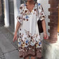 Women’s Floral Print Casual Loose Midi Dress