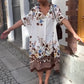 Women’s Floral Print Casual Loose Midi Dress