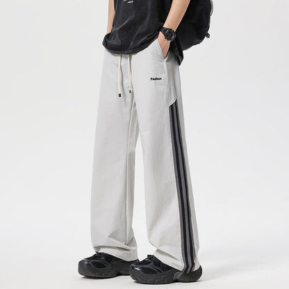 Men's Loose Fit Elastic Waist Drawstring Pants