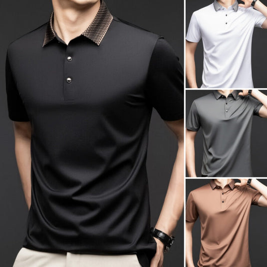 ❄️Men's Casual Business Short Sleeve Lapel T-Shirt