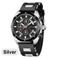 Large Dial Calendar Quartz Business Watch