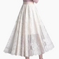 👗High-Rise Pleated Skirt - Lace & Sheer Detail A-Line Design💕
