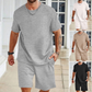 Men's Sports Casual Solid Color 2-Piece Set