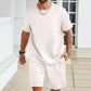 Men's Sports Casual Solid Color 2-Piece Set
