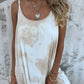 Women Tie Dye Gradient Color Printed Spaghetti Strap Dresses