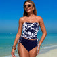 Women's Off Shoulder High-Waisted 2 Pieces Bikini Suit