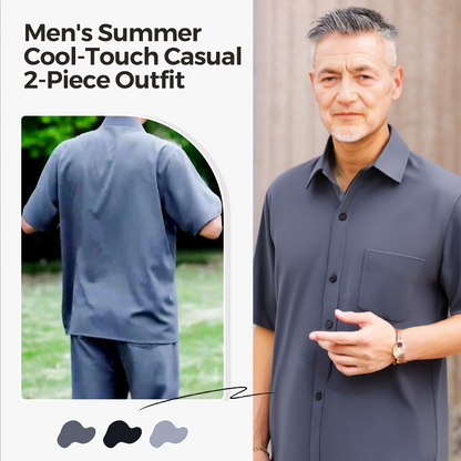 🎉Hot Sale 49% OFF🎉Men's Summer Cool-Touch Casual 2-Piece Outfit